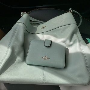 COACH Leather purse & matching wallet